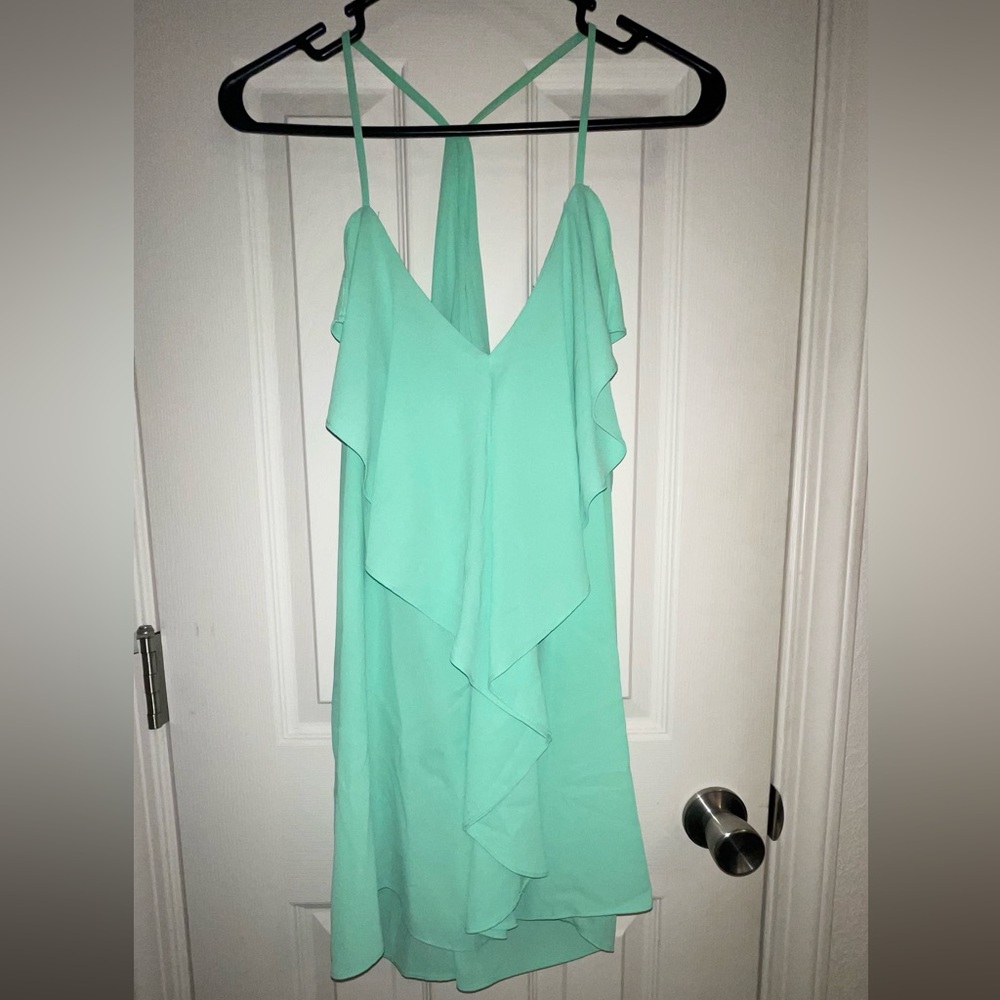 Flowy aqua colored Maurices tank size XL